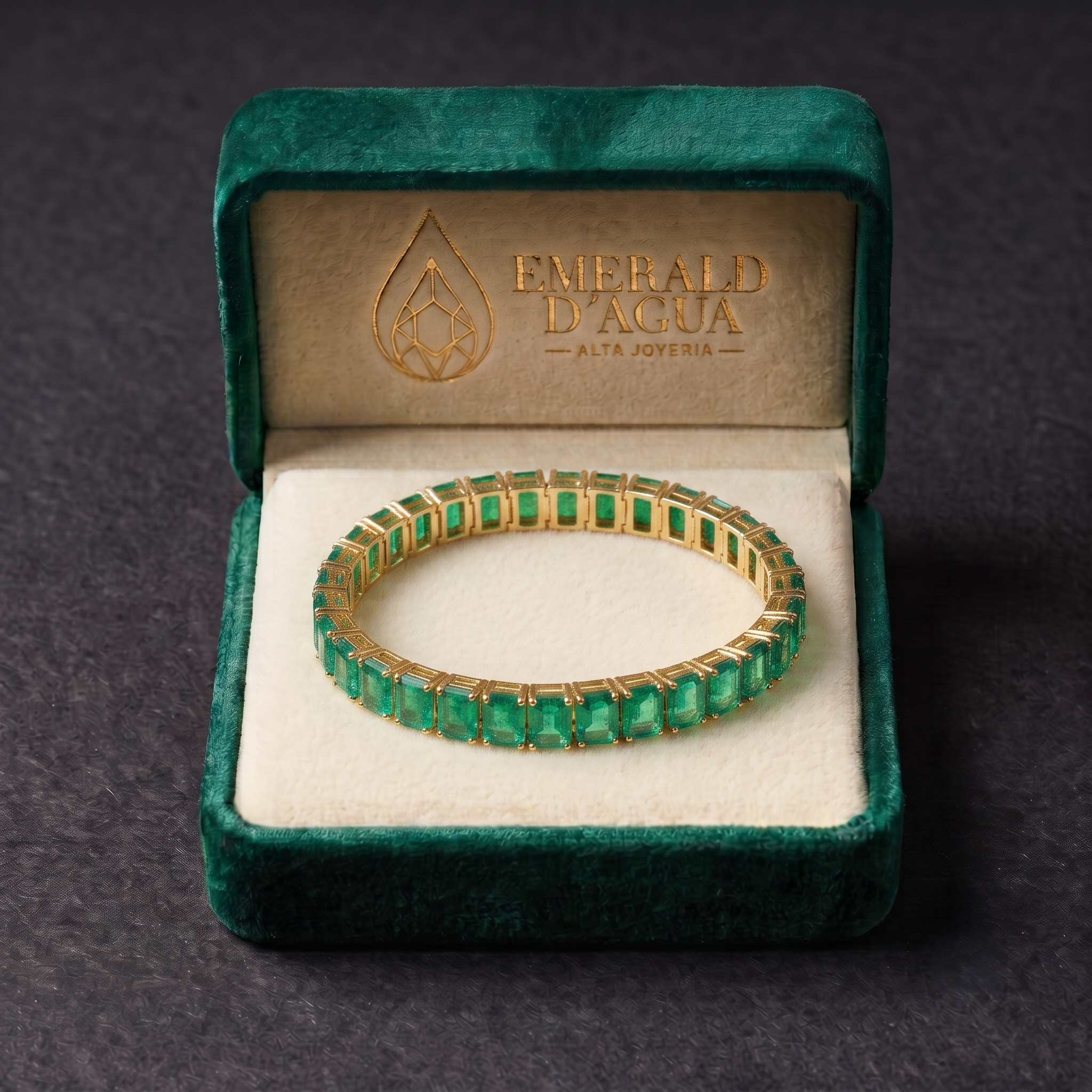 Pulsera Eternidad Esmeraldas
