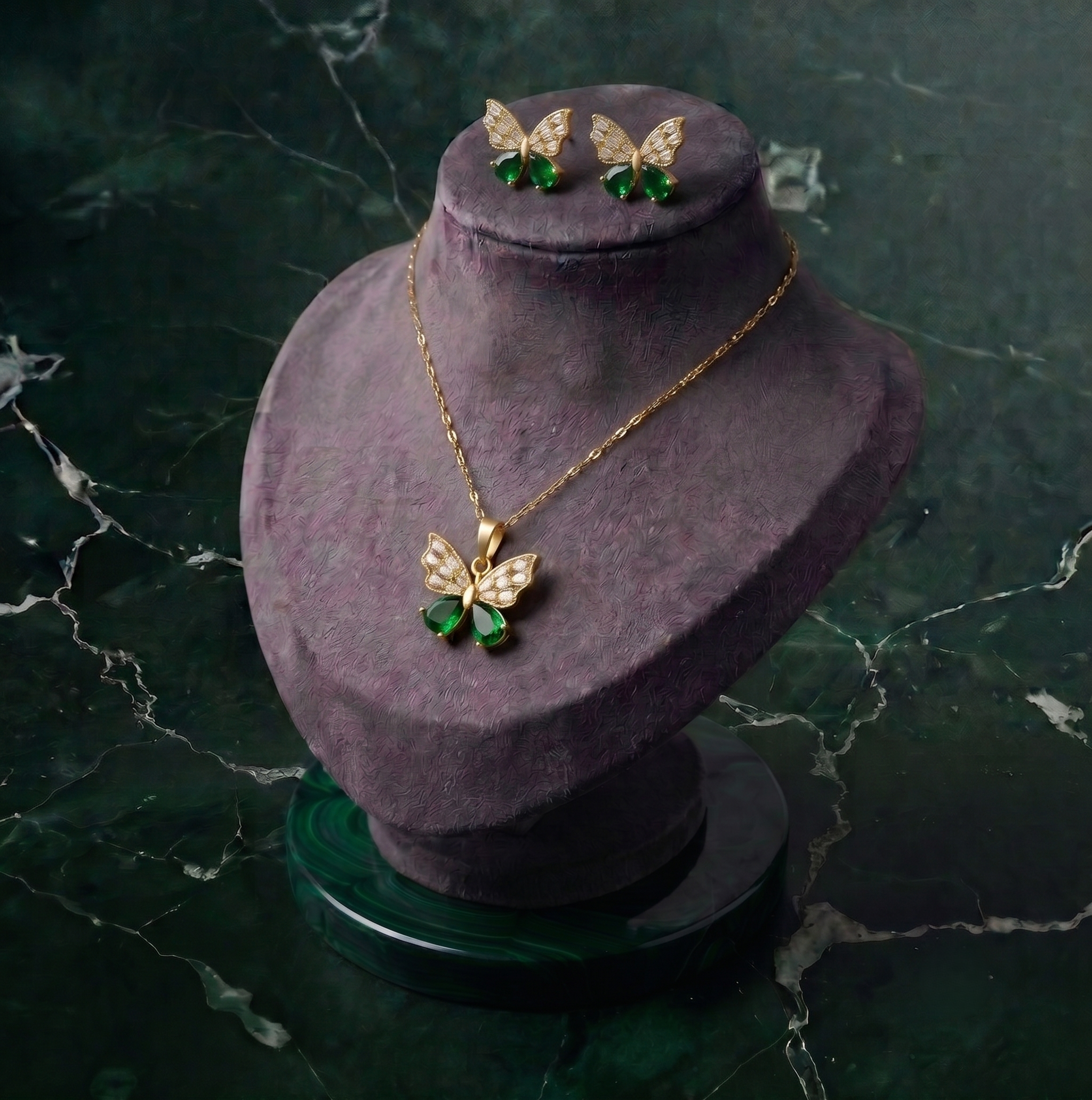 Conjunto Mariposa Esmeralda