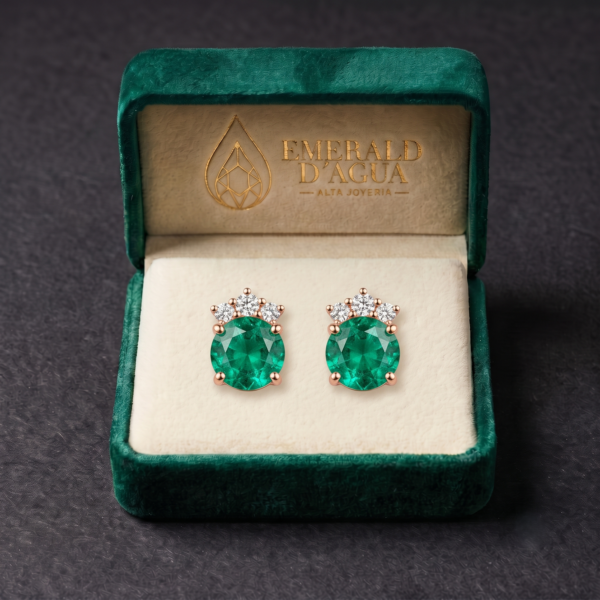 Aretes Imperial Esmeralda